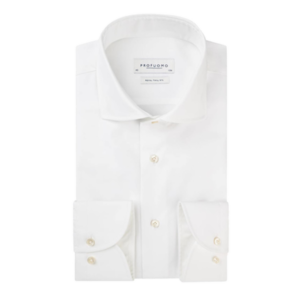 Overhemd - Wit - Slim Fit - Royal Twill