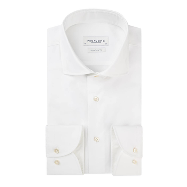 Overhemd - Wit - Slim Fit - Royal Twill