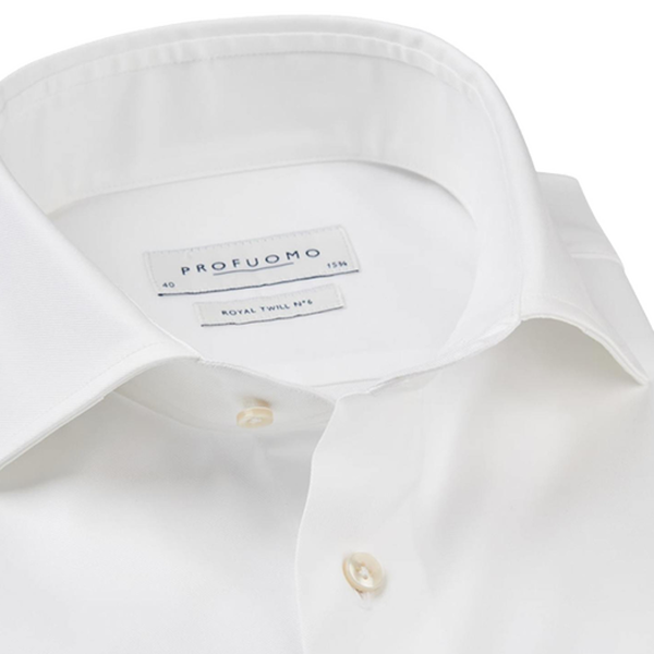 Overhemd - Wit - Slim Fit - Royal Twill