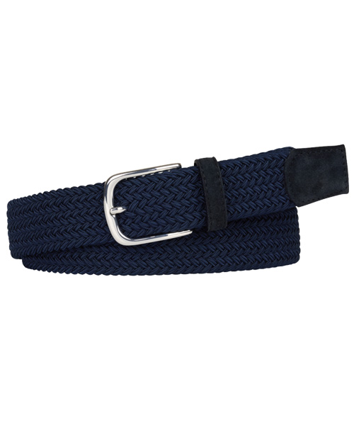 RM-P-14-2025-01 Gevlochten donkerblauwe riem