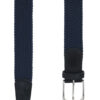 RM-P-14-2025 Gevlochten donkerblauwe riem