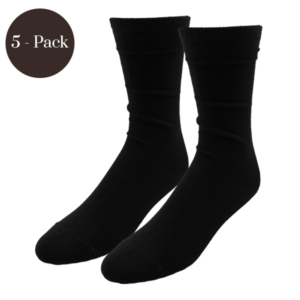 SK-017-5PACK-00 Sokken zwart 5-pack