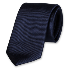 STD-E-021 Zijde stropdas donkerblauw