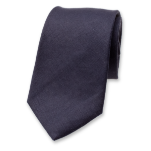 STD-LIN-803 Linnen stropdas donkerblauw
